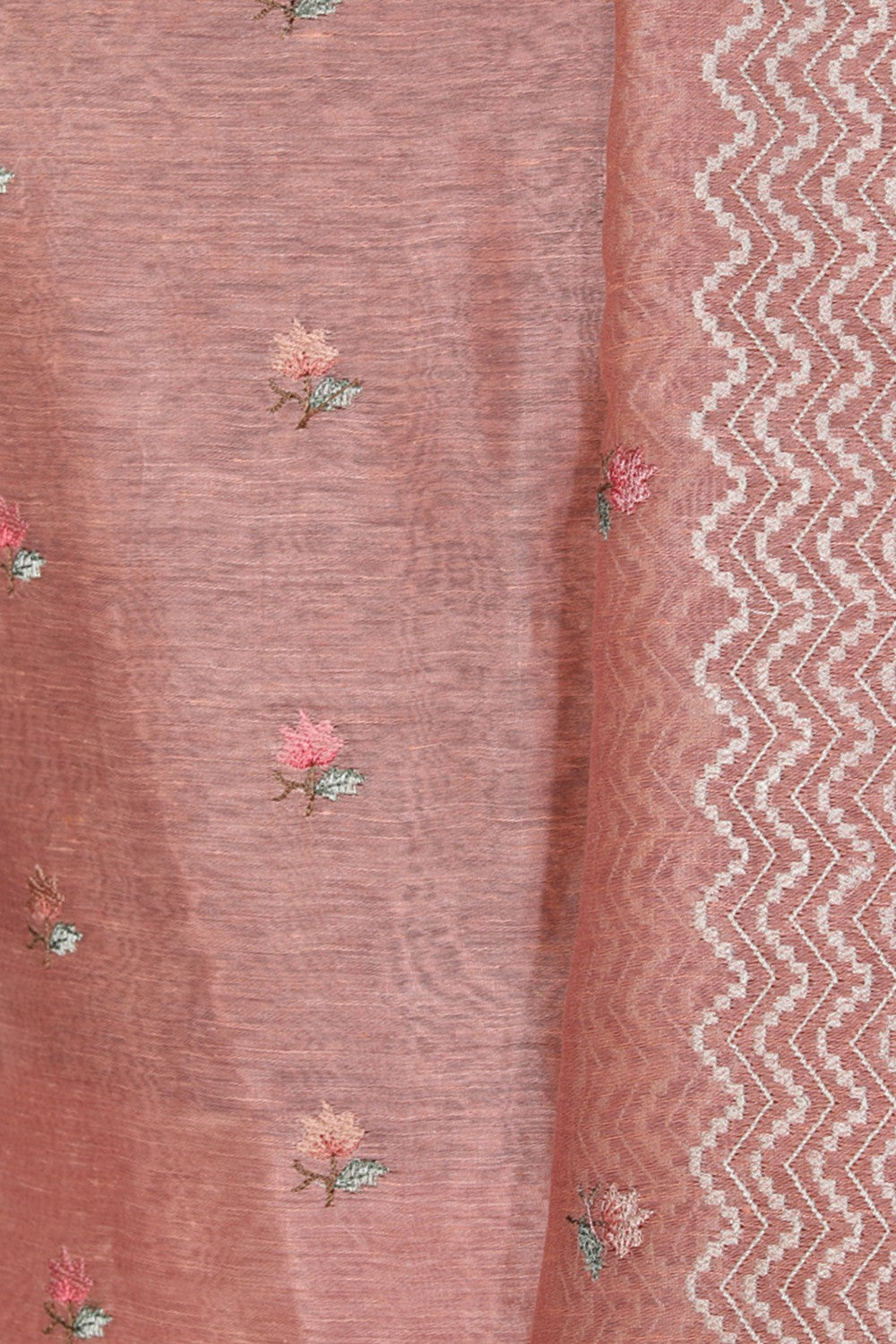 Image of Linen Silk Unstitched Suit Set Fabric (3 Pcs Set)